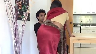 Slutty maid that has incredible curves is fucked by a stud