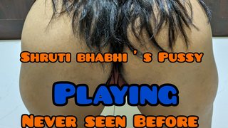 Indian sizzling bhabhi Shruti Playing pussy never seen before moments of ang lady