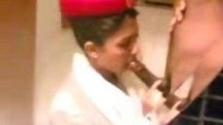 Emirates Airline Hostess Deep-Throat her chief