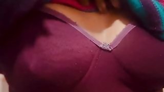 Boobs rubdown by myself hand