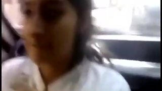 Blowjob inwards the car and suck trouser snake