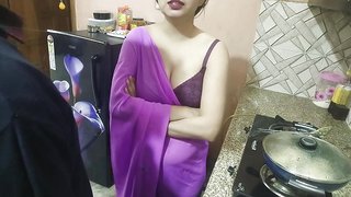 Desi Indian step mommy surprise her step son Vivek on his birthday dirty talk in hindi voice 