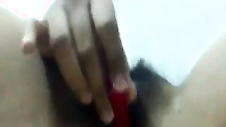 Desi teenager frolicking with herself on webcam