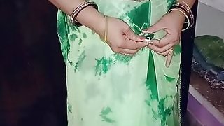 Sexy gunjan bhabhi wearing fresh saree and prepared for fucking by her step brother