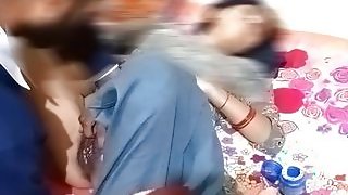 Indian dever boned her bhabi pussy in bedroom dirty chatting hindi sex