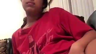Indian Teen Fingering On The Sofa