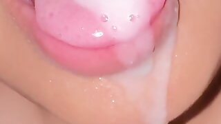 When My Mom Is At Bathroom, I Suck My Stepdad Cock (ASMR BLOWJOB SUPPER SLOPPY ORAL CREAMPIE)