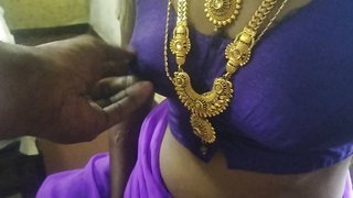 Tamil duo liplock face lick boob show