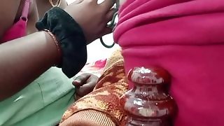 Chithi wants to pussy frigging for her stepson super-cute cock throating 