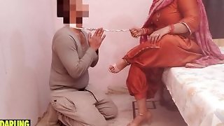 Punjabi Bhabhi's sub bihari fucking her in doggystyle and licking her ass painfully