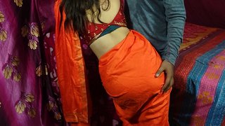 Cute Saree blBhabhi Gets Naughty With Her Devar for roughsex after ice rubdown on her back in Hindi