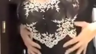 Sexy Fair Skinned Indian Woman Strips To Bollywood Song