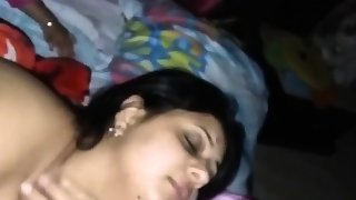 sexy indian wife passionate kissing with husband
