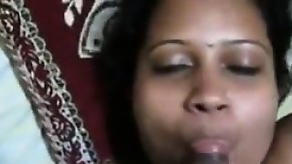 Mature Indian Sucks Her Husbands Cock POV