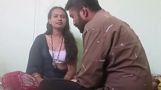 Thick Indian dame is making a lovemaking tape with her colleague