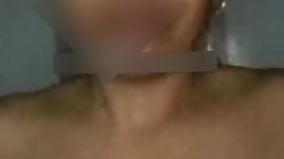 The wife made a video call to her older paramour and flashed him her entire body and put medicine in her pussy