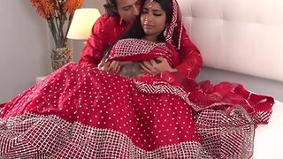 Desi teenage with  spectacular soles is plowed on her wedding night