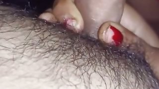 Girlfriend cuts off my dick with her teeth and takes out the goods