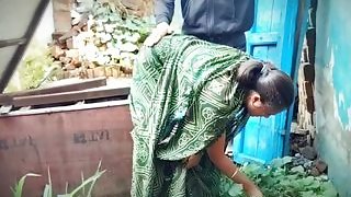 Indian Desi Bhabhi devar sex in the outdoor vegetable sphere