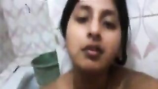 Busty Indian Teen Rubbing Her Pussy