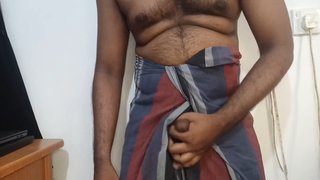 Indian daddy elderly sarong and brief undergarments