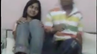 Desi unexperienced  gf provides her bf with a time