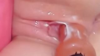 Juicy tight rosy pussy climax