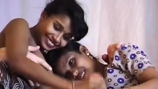 busty desi indian in a real threesome