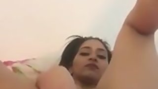 Indian college chick anal masturbation