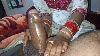 Bhabhi Xshika Massaged untill cum Big desi man meat 