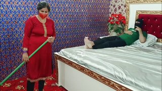 Pakistani Urdu House Maid Seduces and Fucked Hard By her House Owner Boy