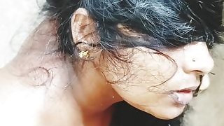 Indian aunty bathroom sex, pounding husbend's friend. Telugu DIRTY talks.