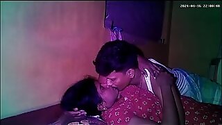 Indian village house wife romantic kissing ass